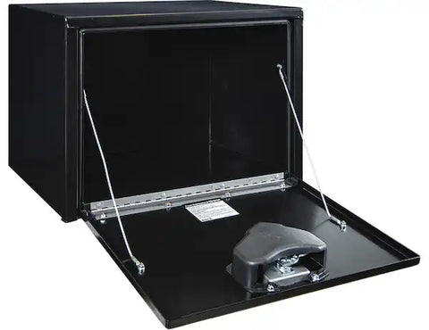 Buyers Products 1702300 Tool Box Underbody 1 Recessed Drop Door Smooth Gloss Bla