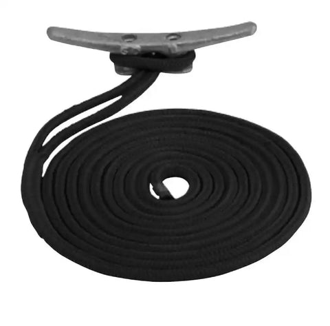 SEA DOG 302110010BK-1 DOUBLE BRAIDED NYLON DOCK LINE