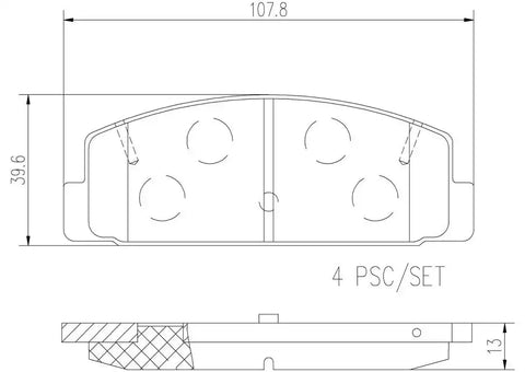 DISC BRAKE PAD SET