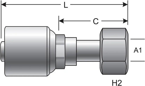 GATES CORP G25720-0610 HYDRAULIC COUPLING - MEGACRIMP
