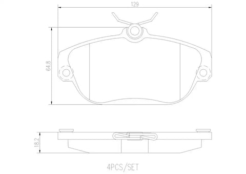 DISC BRAKE PAD SET