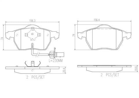 DISC BRAKE PAD SET
