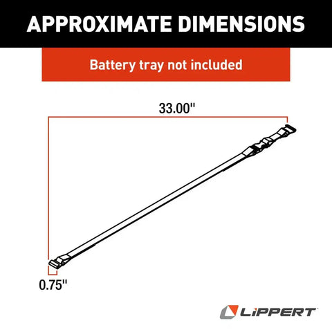 33' BATTERY TRAY STRAP