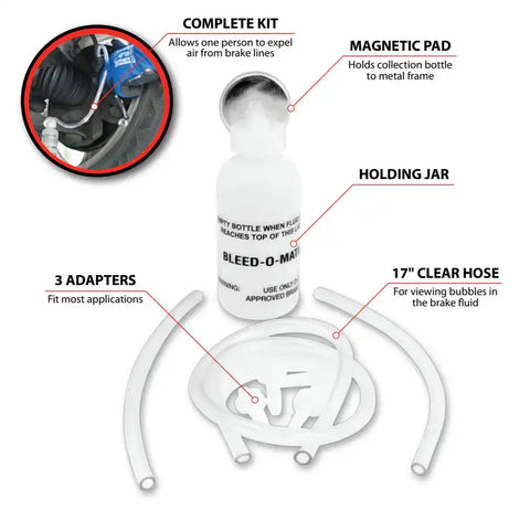 PERFORM TOOL W80625 BRAKE BLEEDER KIT