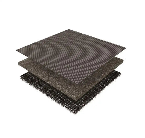 3D MATS/U-AC L1TL00401509 3D KAGU FLOOR MAT 2 ROW SET BLACK