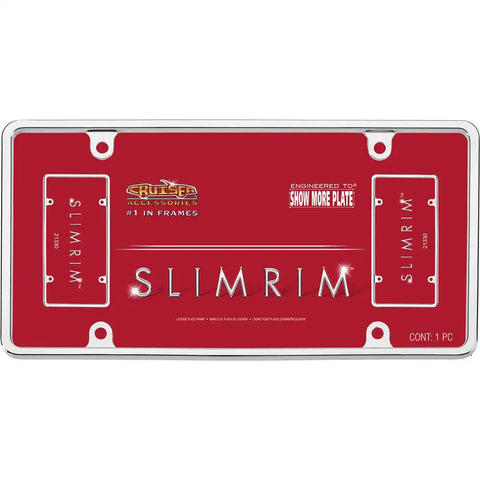 CRUISER 21330 SLIM RIM CHROME LIC FRAME
