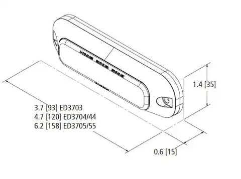 ECCO ELECT ED3705A DIRECTIONAL 6 LED SURFACE MOUNT 12-