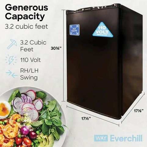 FURRION LLC BC-90LHH EVERCHILL 110V REFER 3.2 CUFT / BL
