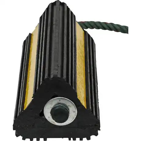 Buyers Products WC24483 Wheel Chock Black and Yellow Rubber 2 Chocks Connects By N