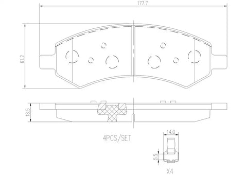 DISC BRAKE PAD SET