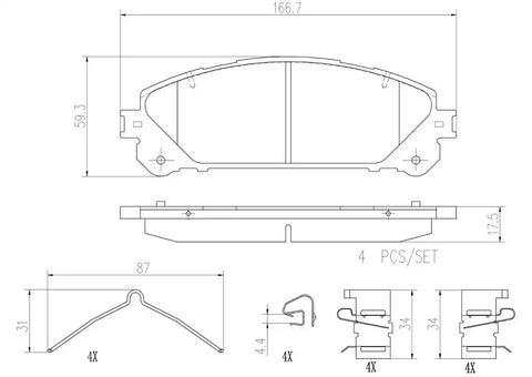 DISC BRAKE PAD SET
