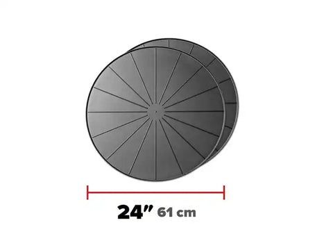 WEATHERTECH 8A24CST2PKBK BLACK 24 ROUND COASTERS - SET