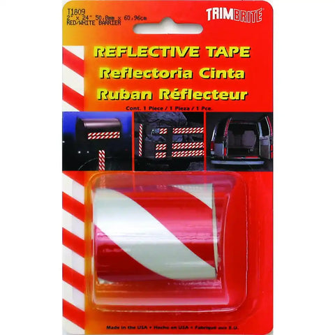 TRIMBRITE T1809 REFL.BARRIER RED/WHT 2X24