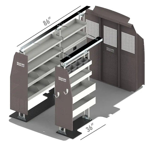 ROLACASE RSMRSGE-FTM130 VAN SHELVING GENERAL BIN PACKAGE