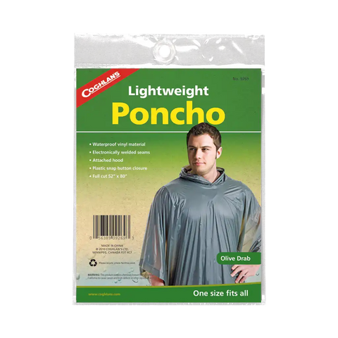 PONCHO - OLIVE DRAB
