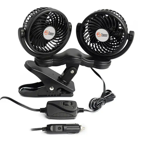 PRIME PRODCT 06-0507 12V DUAL HEAD CLIPON FAN