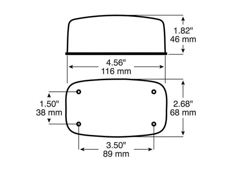 PETERSON MFG V306R SM REAR STOP TURN & TAIL