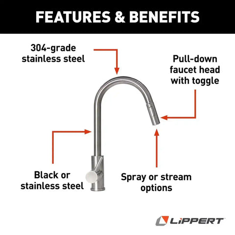 STAINLESS STEEL BULLET PULLDOWN FAU