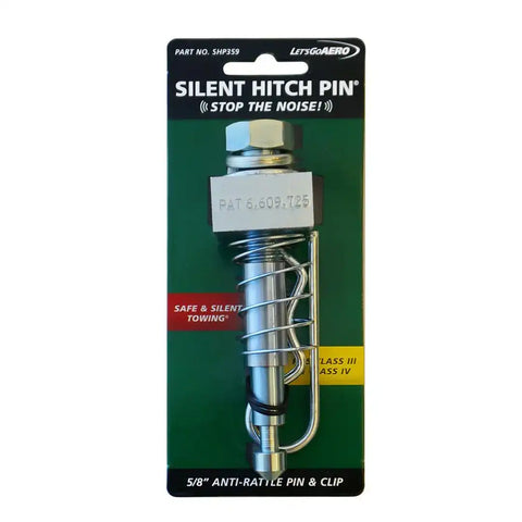 LETS GO AERO SHP359 SILENT HITCH PIN FOR 2.0IN HITCH W