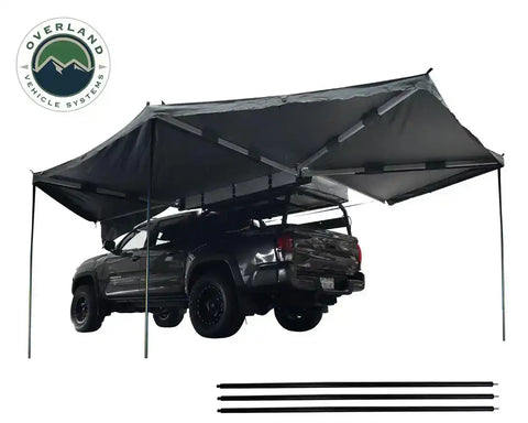 OVS 19529908 NOMADIC AWNING 270 Full Kit - DARK GRAY COVER PASSENGER SIDE