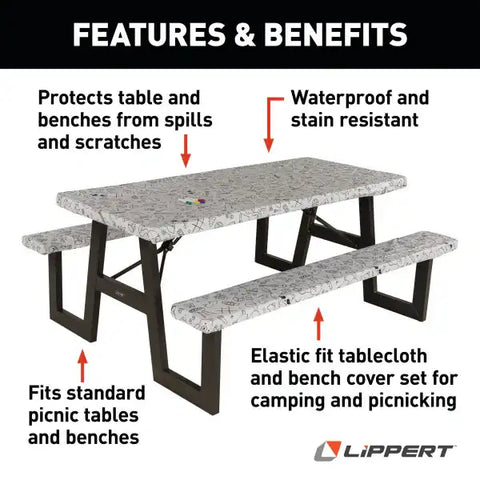 LIPPERT COMP 2023051696 LIPPERT ELASTIC VINYL TABLECLOTH WI