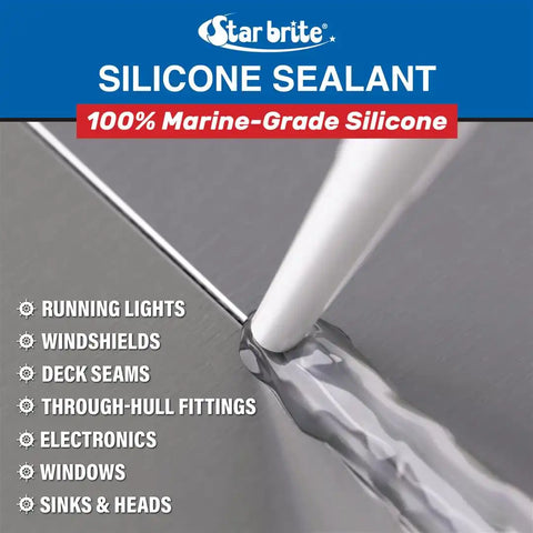 SILICONE SEALANT 2.8OZ BLK - CA