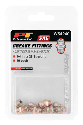 PERFORM TOOL W54240 GREASE FITTING 10PK