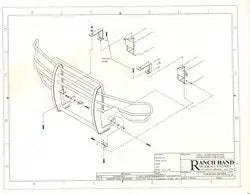 RANCH HAND GGG03HBL1 GMC 03-07 1500 LEGEND GRILLE GUARD