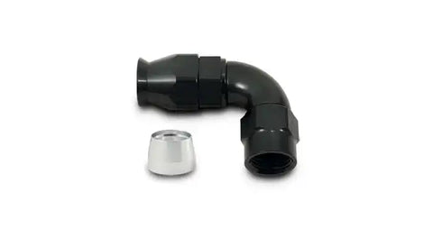 ALUMINUM 90 DEG ONE PIECE HOSE END