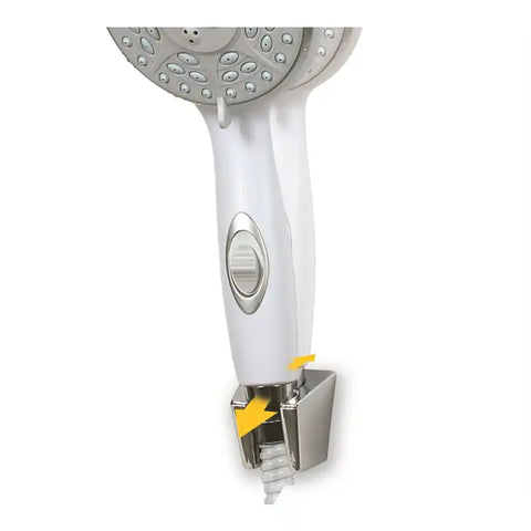 Camco 43718 Shower Head Mount Wall Mount Two Position Without Swivel Chrome