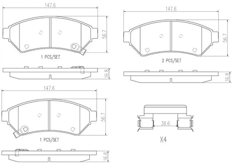 DISC BRAKE PAD SET