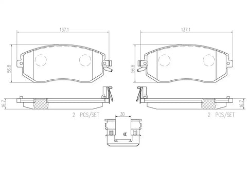 DISC BRAKE PAD SET