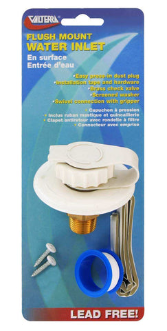WTR INLET LF PL 2.75' WHT