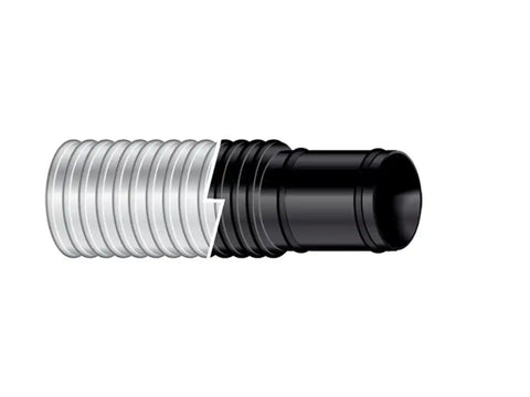 SIERRAMARINE 16-120-1181B 1 1/8' BILGEFLEX 6' POLYPAC BLK.