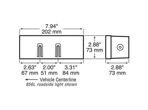 PETERSON MFG V856L LED STOP/TAIL W/LICENSE L