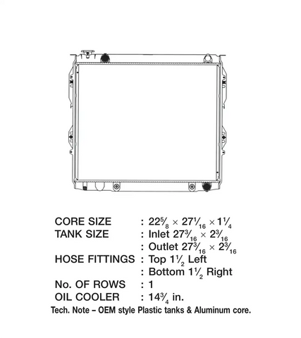CSF RADIATOR 3237 TOYOTA TUNDRA