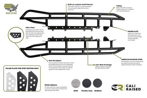 CALI RAISED CR2579 2005-2021 TOYOTA TACOMA TRAIL EDITI