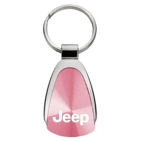 JEEP PINK TEARDRP KEY FOB