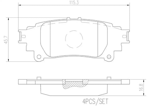 DISC BRAKE PAD SET