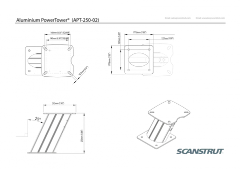 SCANSTRUT APT-250-02 APT-250-02 ALUMINIUM POWERTOWER AFT