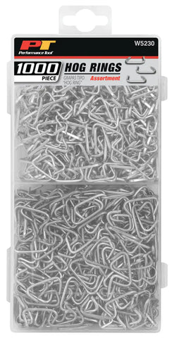PERFORM TOOL W5230 1000 PIECE STEEL HOG RING