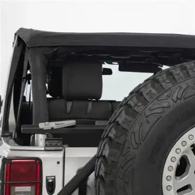 Smittybilt 9073135K - Bowless Combo Top Kit W/Tinted Windows -Black Diamond, 07-18 Wrangler(JK) 2 Door