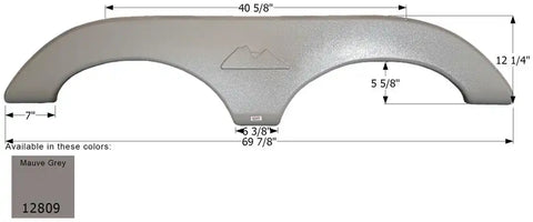 ICON 12809 TANDEM FENDER SKIRT FS2809 MAUVE