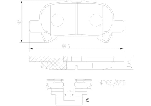 DISC BRAKE PAD SET