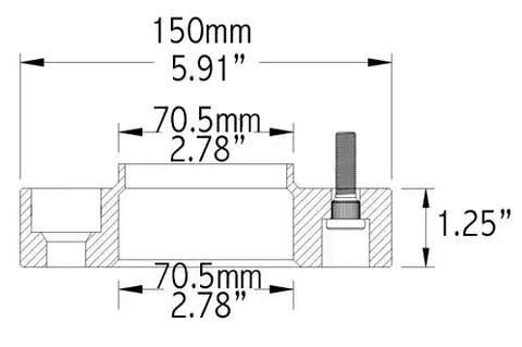 5X4.5 1.25 70.5M M14