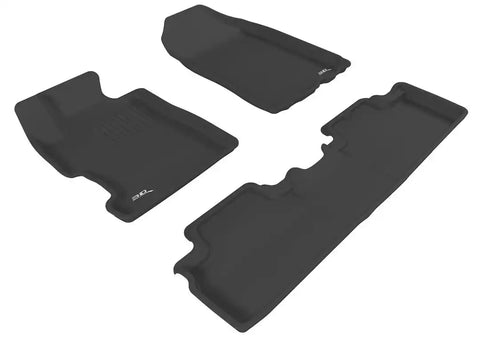 3D MATS/U-AC L1HD03601509 3D KAGU FLOOR MAT 2 ROW SET BLACK