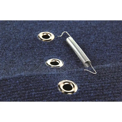 Camco 42924 Entry Step Rug Wrap Around Hook and Spring 18 Inch Width Blue Carpet