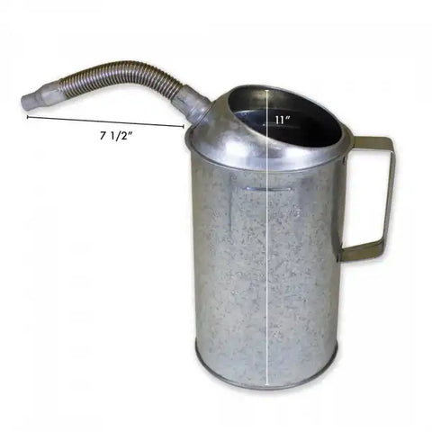 SILVER 4 QT  GAL MEASURE CAN