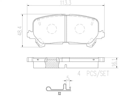 DISC BRAKE PAD SET