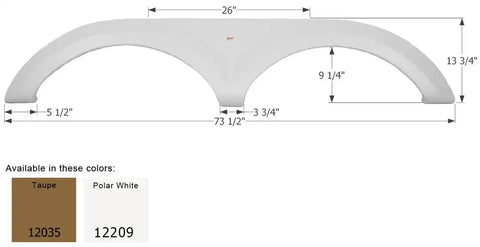 ICON 12035 FENDER SKIRT TANDEM